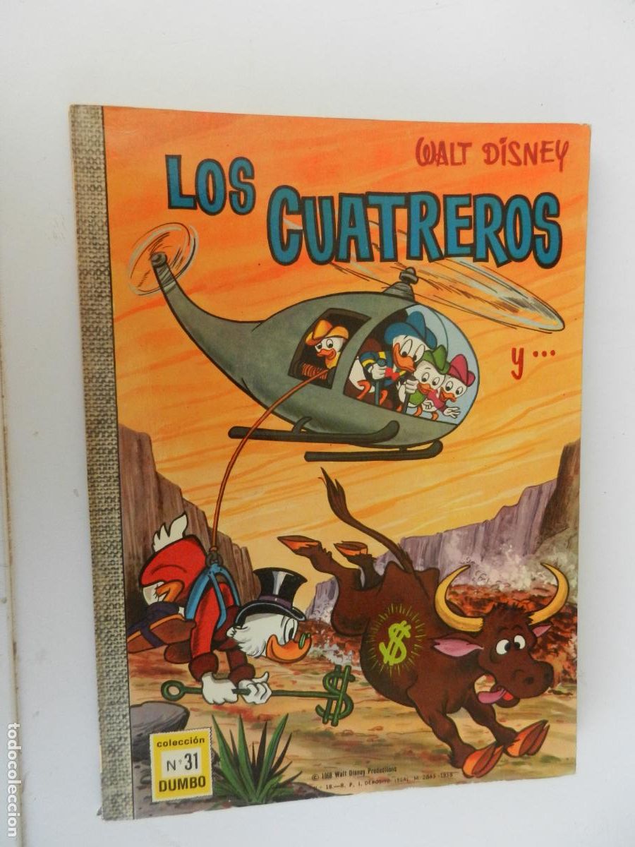 Livros de Banda Desenhada: WALT DISNEY , LOS CUATREROS Y ... - N&ordm; 31 COLEC. DUMBO -1968- EDICIONES RECREATIVAS