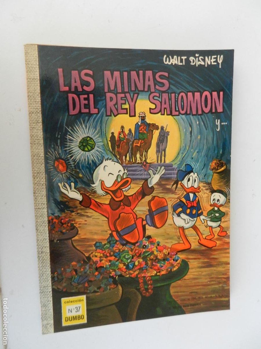 Livros de Banda Desenhada: WALT DISNEY , LAS MINAS DEL REY SALOMON - N&ordm; 37 COLEC. DUMBO -1968- EDICIONES RECREATIVAS
