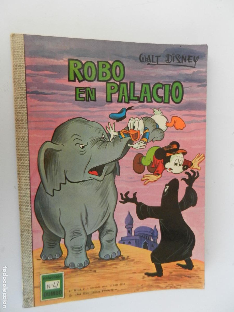 Livros de Banda Desenhada: WALT DISNEY , ROBO EN EL PALACIO - N&ordm; 47 COLEC. DUMBO -1969- EDICIONES RECREATIVAS