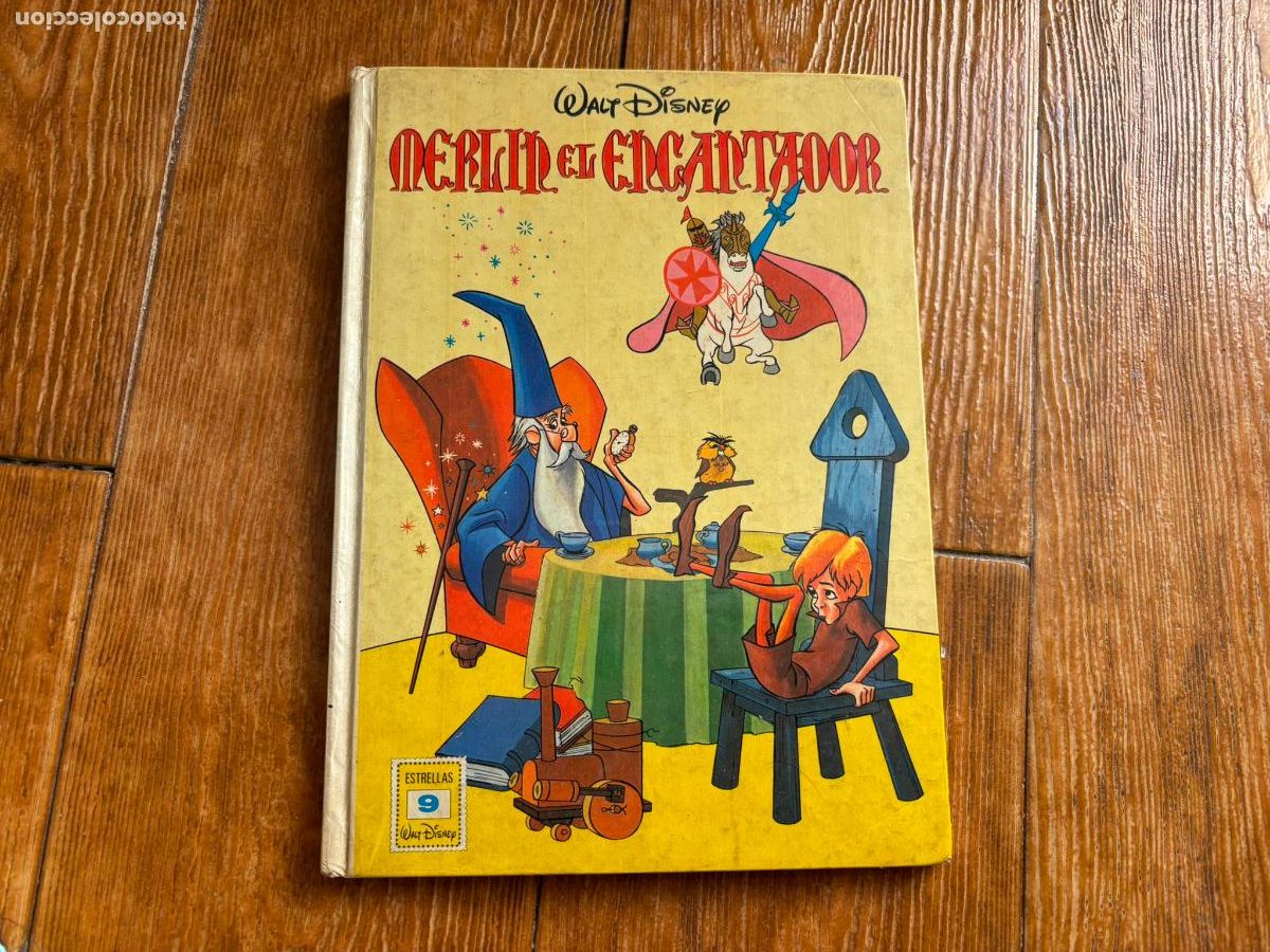 Livros de Banda Desenhada: ESTRELLAS N&ordm; 9 MERLIN EL ENCANTADOR WALT DISNEY - ERSA 1986 TAPA DURA