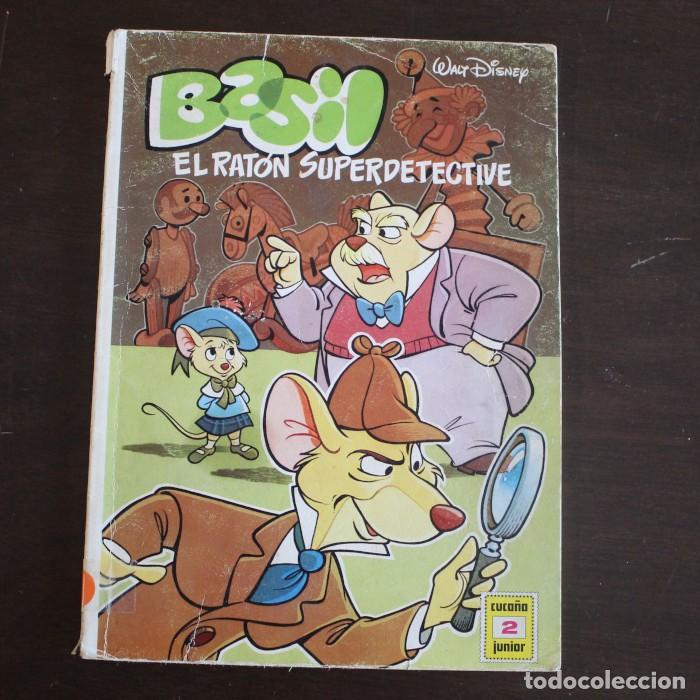 Tebeos: CUCA&Ntilde;A JUNIOR 2 BASIL EL RATON SUPERDETECTIVE. WALT DISNEY EDICIONES RECREATIVAS 1986
