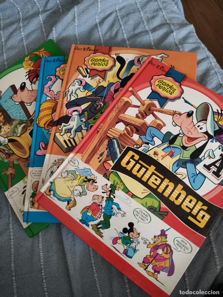 Livros de Banda Desenhada: GRANDES GENIOS. WALT DISNEY. 4 NUMEROS: 1, 2, 3 Y 4. LEONARDO DE VINCI, GALILEO, BEETHOVEN Y GUTENB