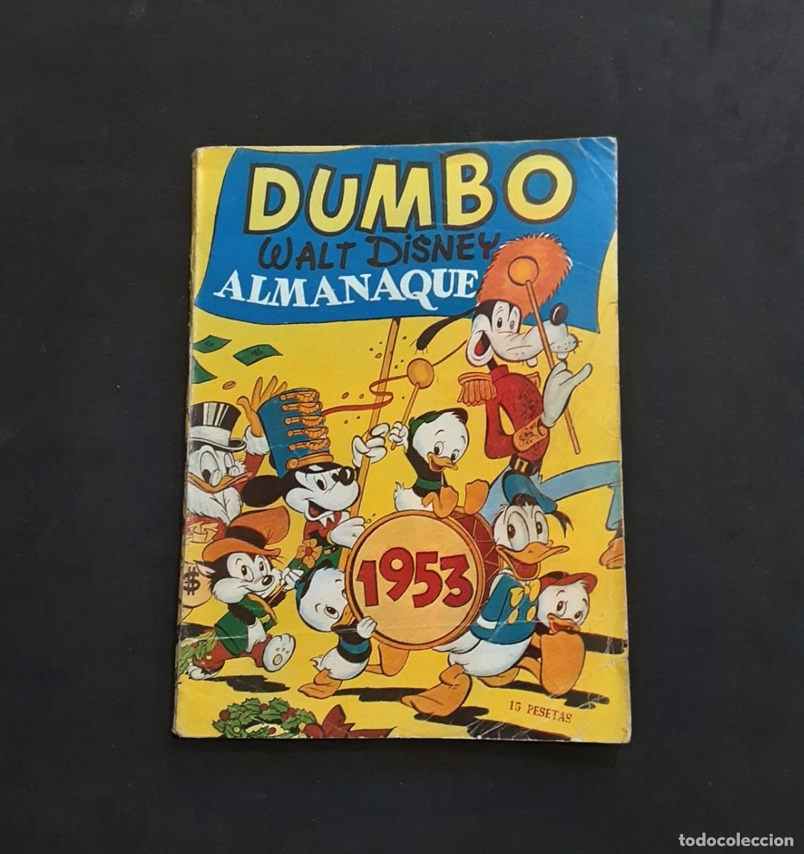Tebeos: DUMBO # ERSA 1950 # ALMANAQUES / LOTE DE 7 NUMEROS # PATO DONALD / MICKEY / GOOFY / PLUTO