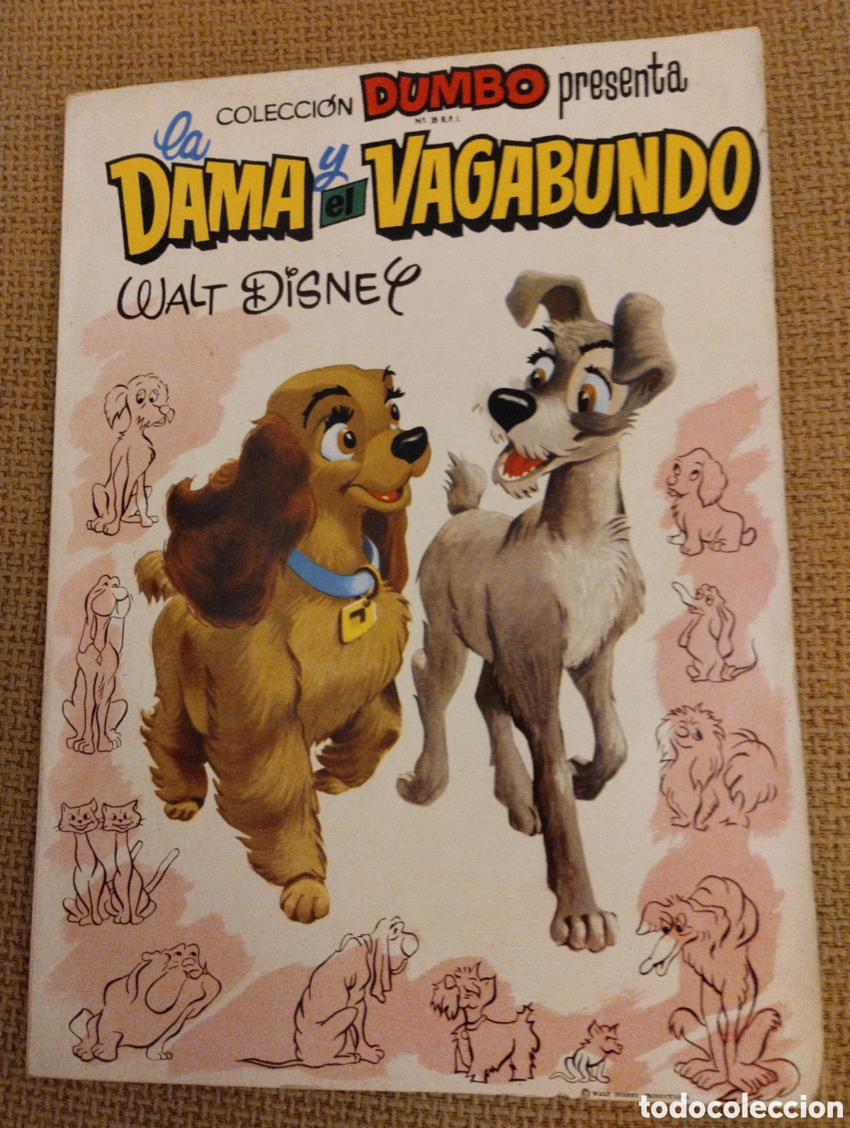 Tebeos: Colecci&oacute;n Dumbo La Dama y el Vagabundo Walt Disney 1957