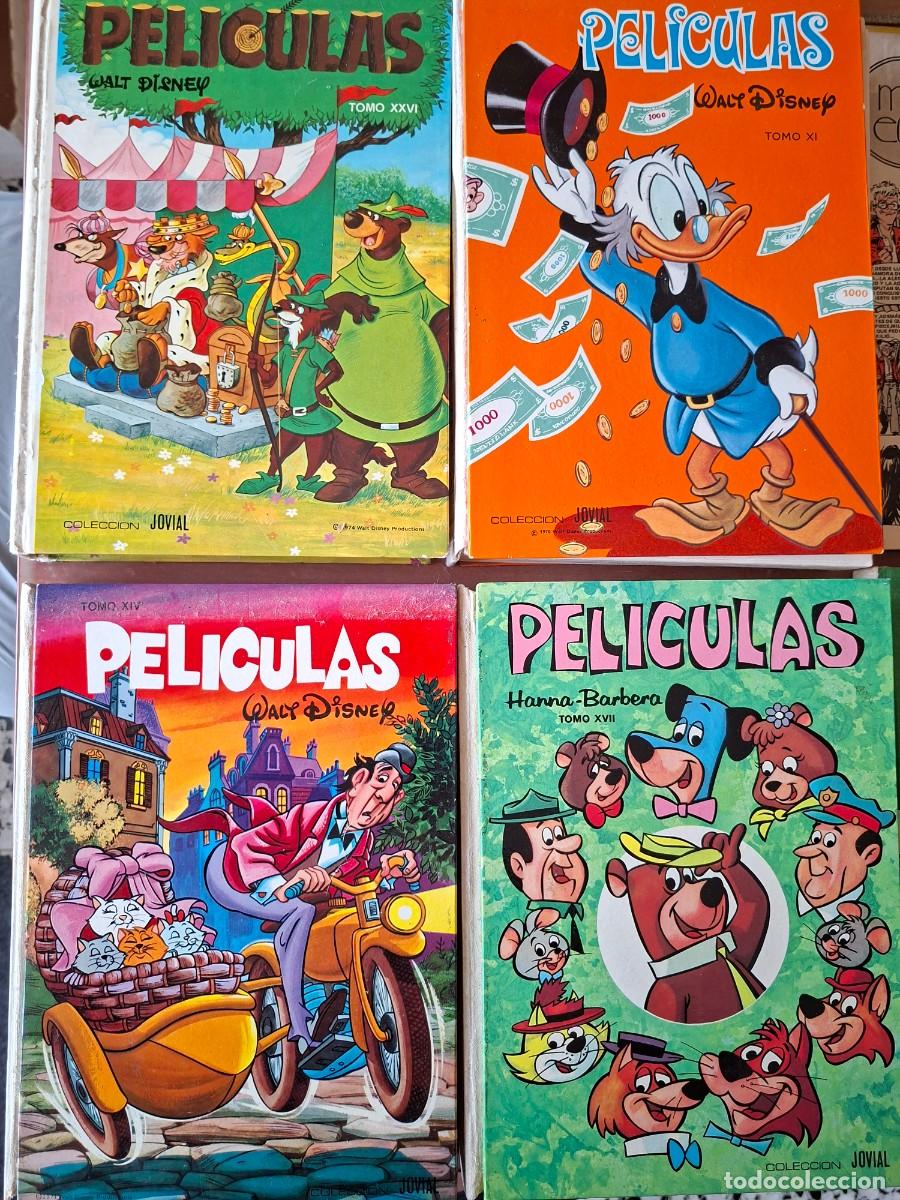 Tebeos: Lote 4 Pel&iacute;culas Colecci&oacute;n Jovial Disney Hanna-Barbera tomos XI XIV XVII XXVI