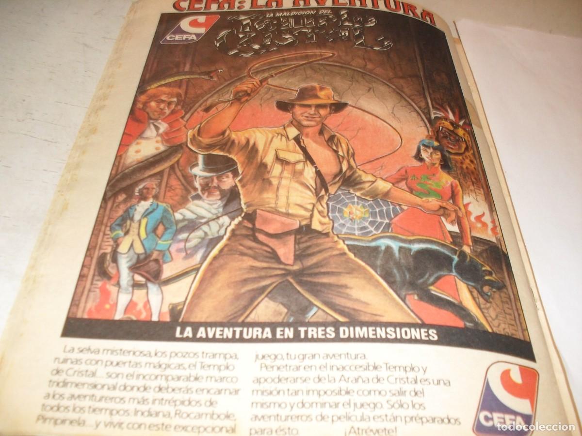 Tebeos: (REF.91)BELLA PUBLICIDAD DEL VIDEO JUEGO CEFA;LA AVENTURA,CON INDIANA JONES.ERSA,1982