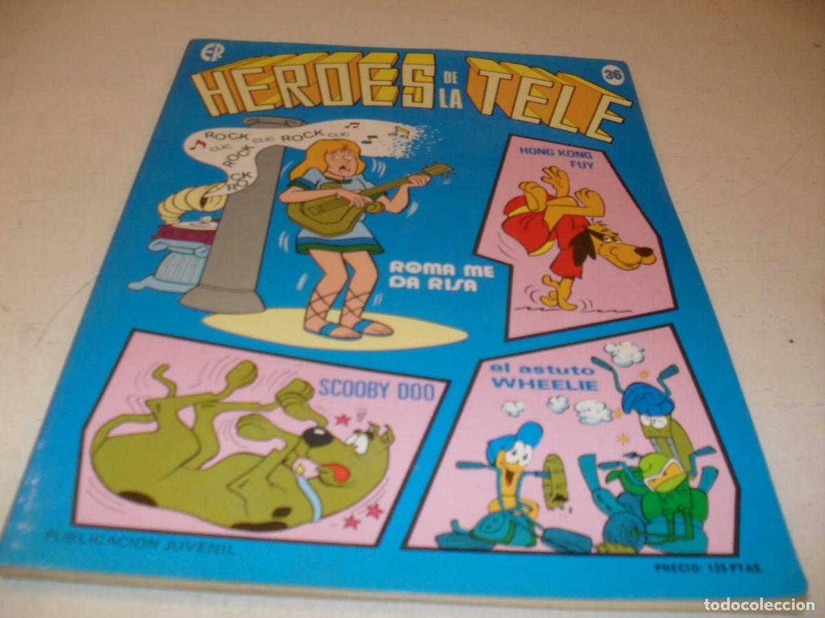 Tebeos: HEROES DE LA TELE N&ordm; 36,DE 40,CON SCOOBY DOO.ERSA,1977