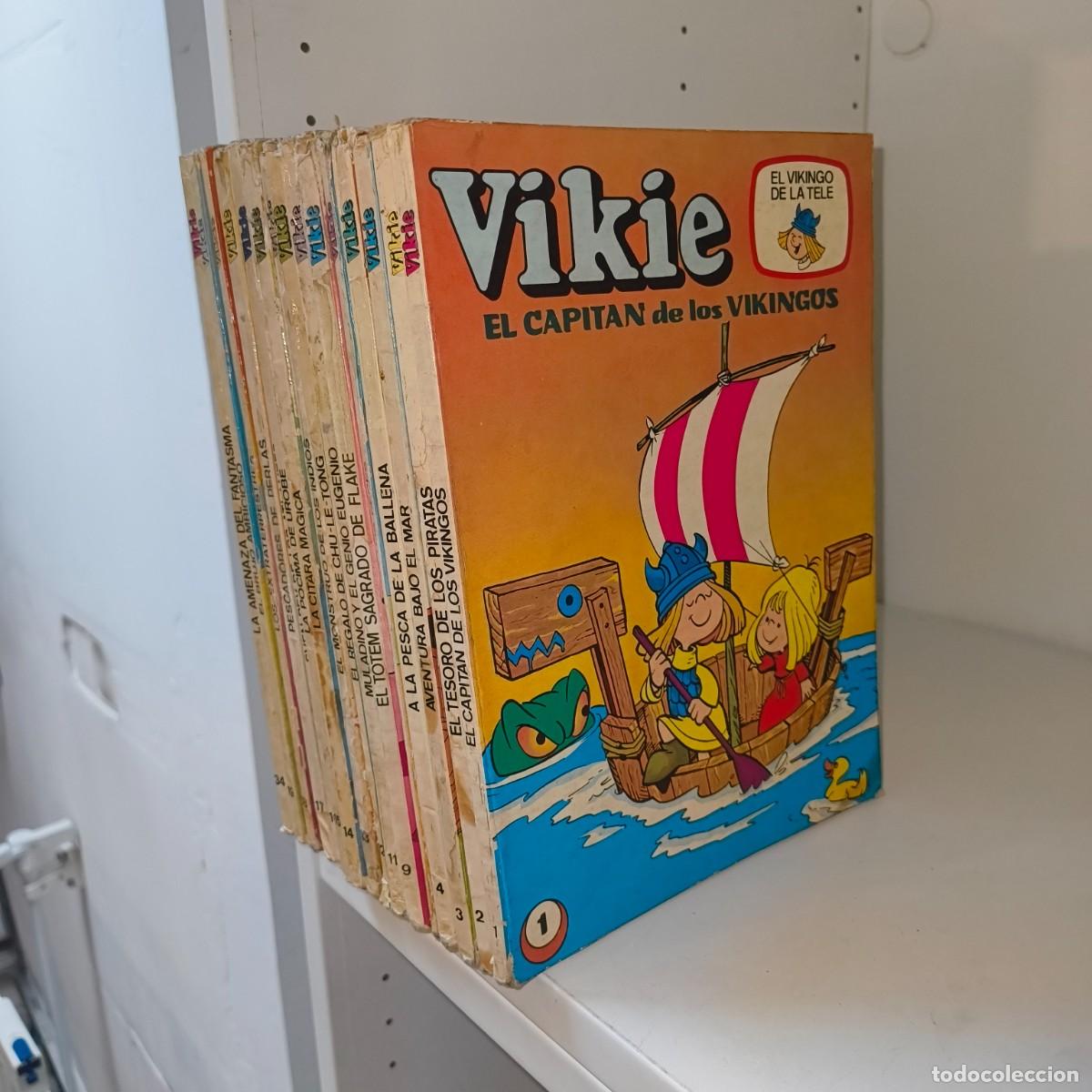 Tebeos: Lote 16 c&oacute;mics Vikie el Vikingo de la Tele 1975