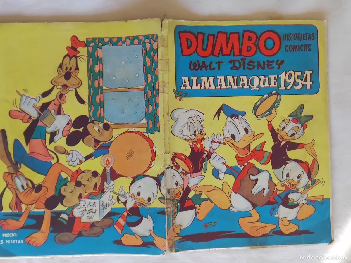 Tebeos: DUMBO HISTORIETAS COMICAS WALT DISNEY ALMANAQUE 1954. EDICIONES RECREATIVAS E.R.S.A.