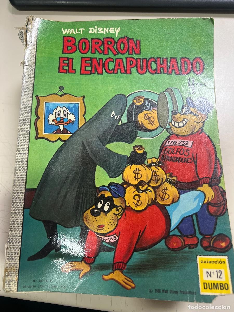 Tebeos: BORR&Oacute;N EL ENCAPUCHADO. N&deg; 12. COLECCI&Oacute;N DUMBA. WALT DISNEY.