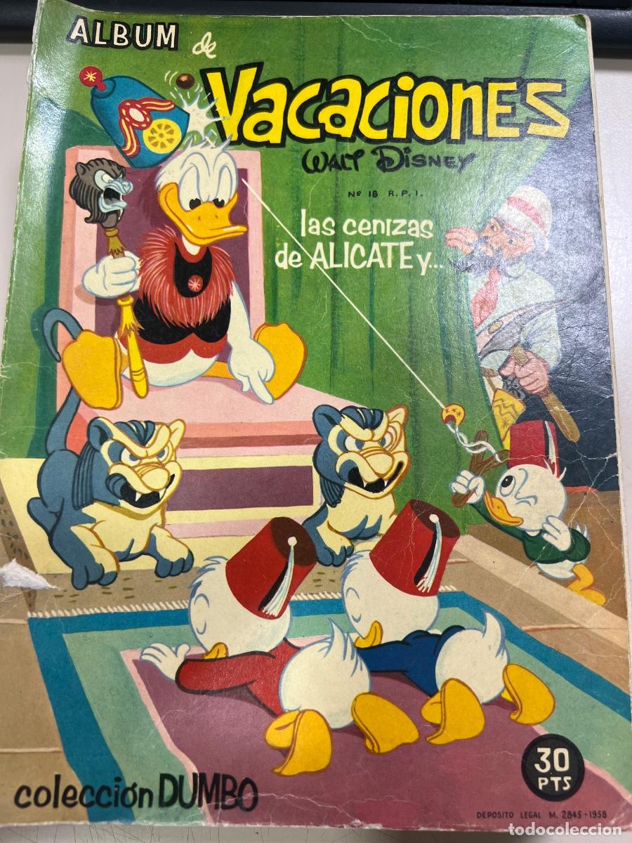 Tebeos: &Aacute;LBUM DE VACACIONES. WALT DISNEY. COLECCI&Oacute;N DUMBO. ED: ERSA. LAS CENIZAS DE ALICATE Y..