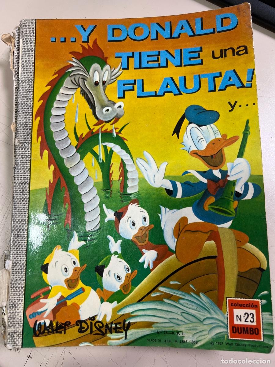 Tebeos: ..Y DONALD TIENE UNA FLAUTA!. N&deg; 23. WALT DISNEY. COLECCION DUMBO. ED: ERSA. 1967.
