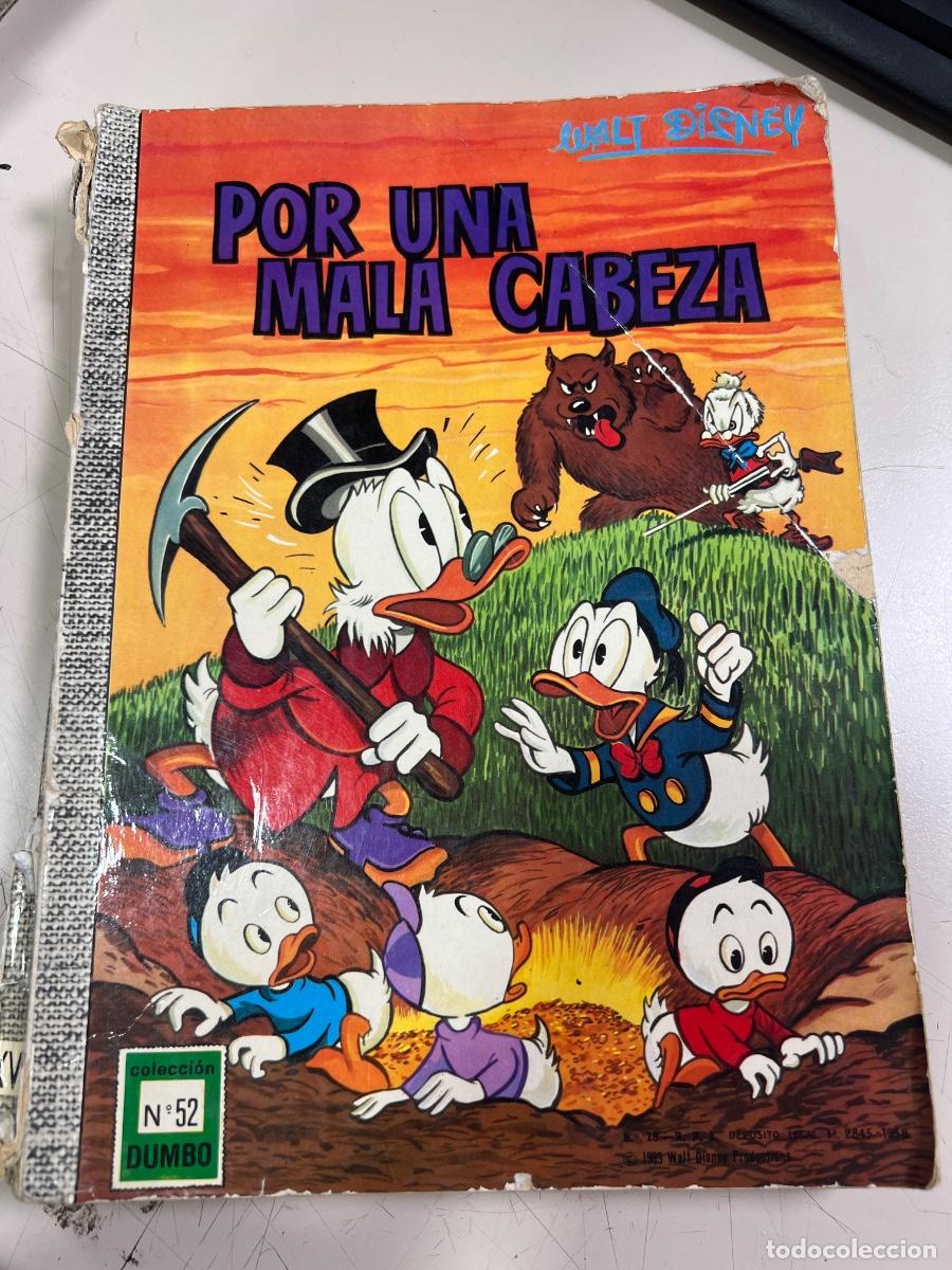 Tebeos: POR UNA MALA CABEZA. N&deg; 52. WALT DISNEY. COLECCION DUMBO. ED: ERSA. 1967.
