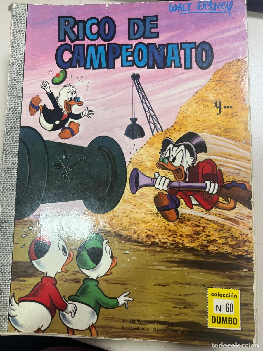 Tebeos: RICO DE CAMPEONATO. N&deg; 60. COLECCI&Oacute;N DUMBO. WALT DISNEY. 1970. ED: ERSA.