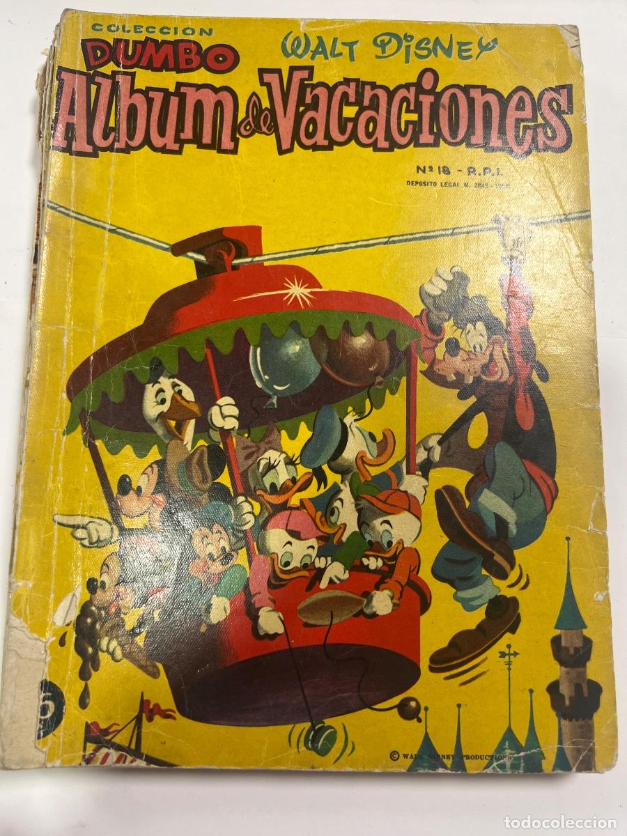 Tebeos: ALBUM DE VACACIONES. COLECCI&Oacute;N DUMBO. WALT DISNEY. 1958. ED: ERSA.