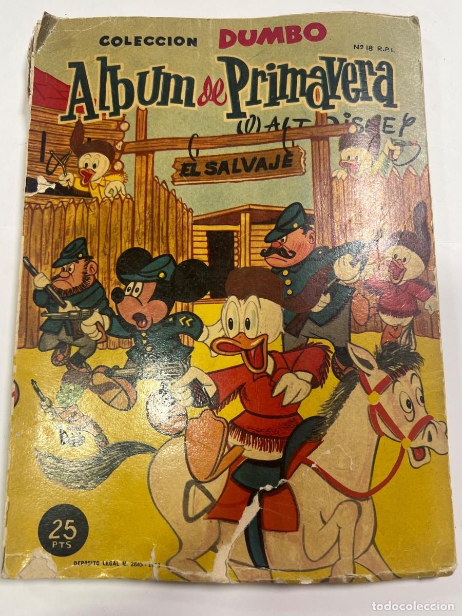 Tebeos: ALBUM DE PRIMAVERA. COLECCI&Oacute;N DUMBO. WALT DISNEY. 1958. ED: ERSA.