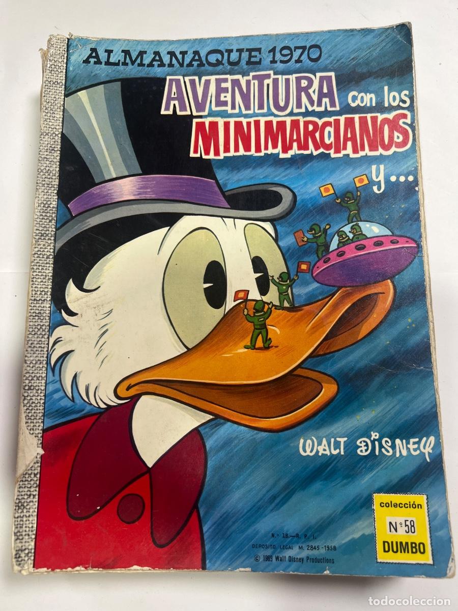 Tebeos: ALMANAQUE 1970. N&deg; 58. COLECCI&Oacute;N DUMBO. WALT DISNEY. ED: ERSA.