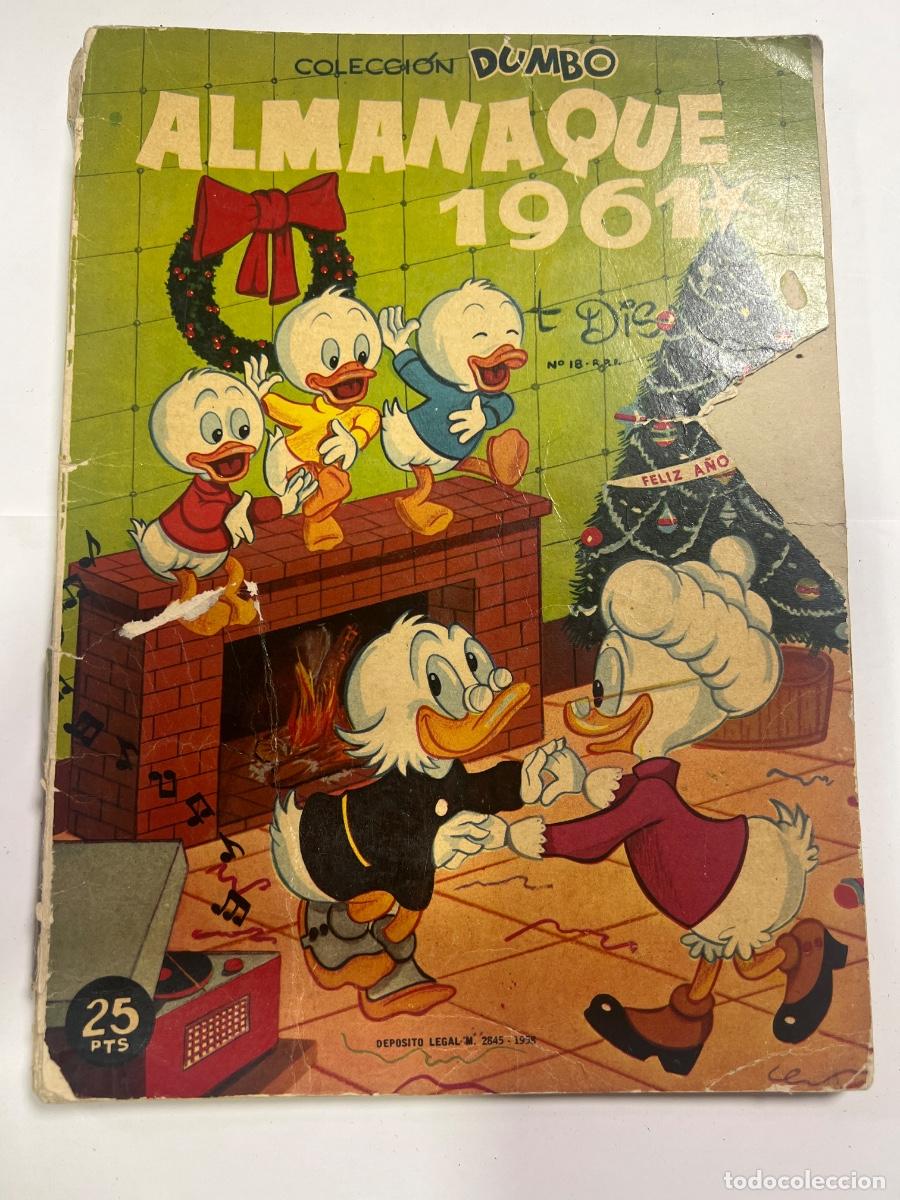 Tebeos: ALMANAQUE1961. COLECCI&Oacute;N DUMBO. WALT DISNEY. ED: ERSA. 1958