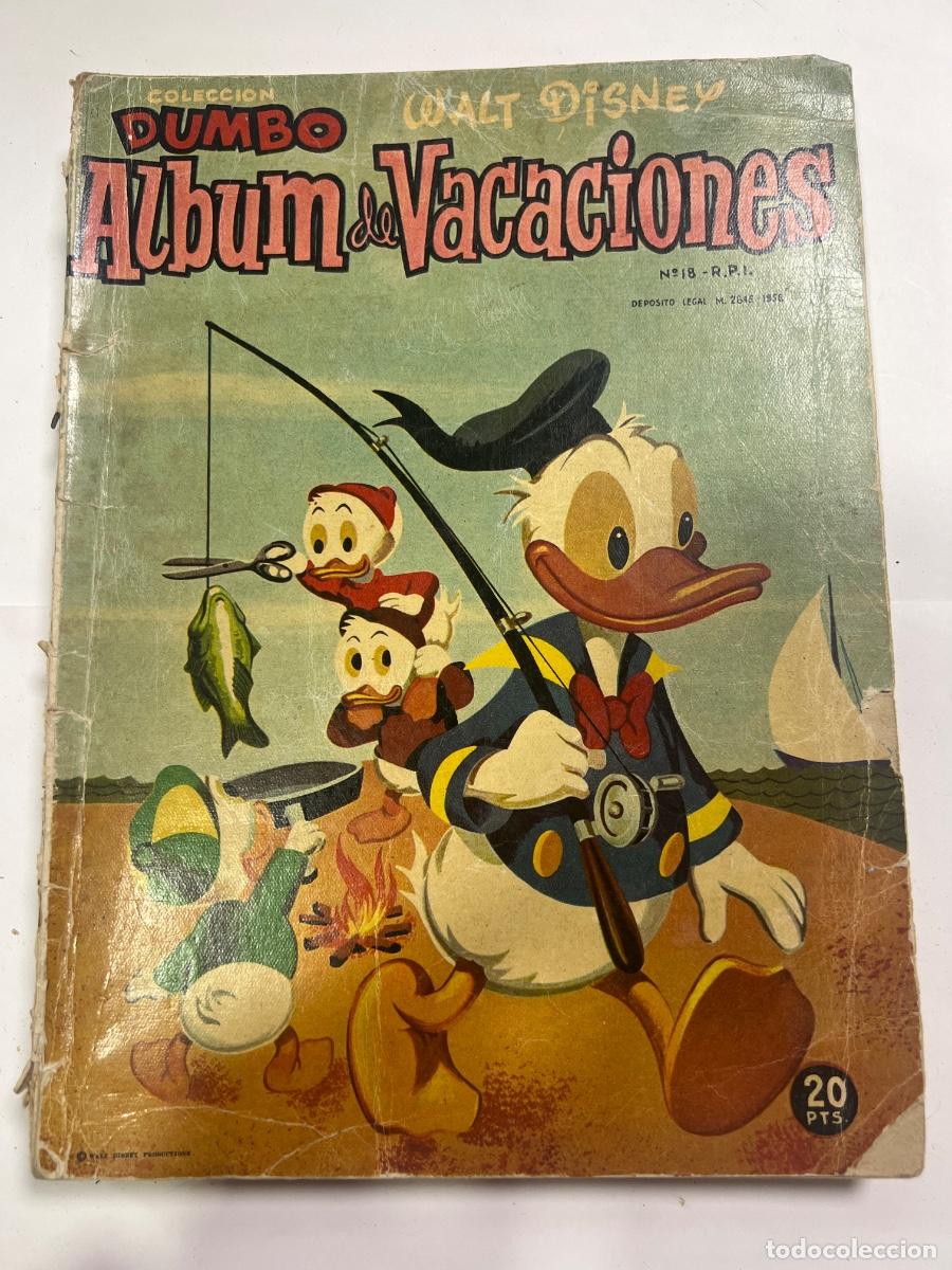 Tebeos: ALBUM DE VACACIONES. COLECCI&Oacute;N DUMBO. WALT DISNEY. ED: ERSA. 1958