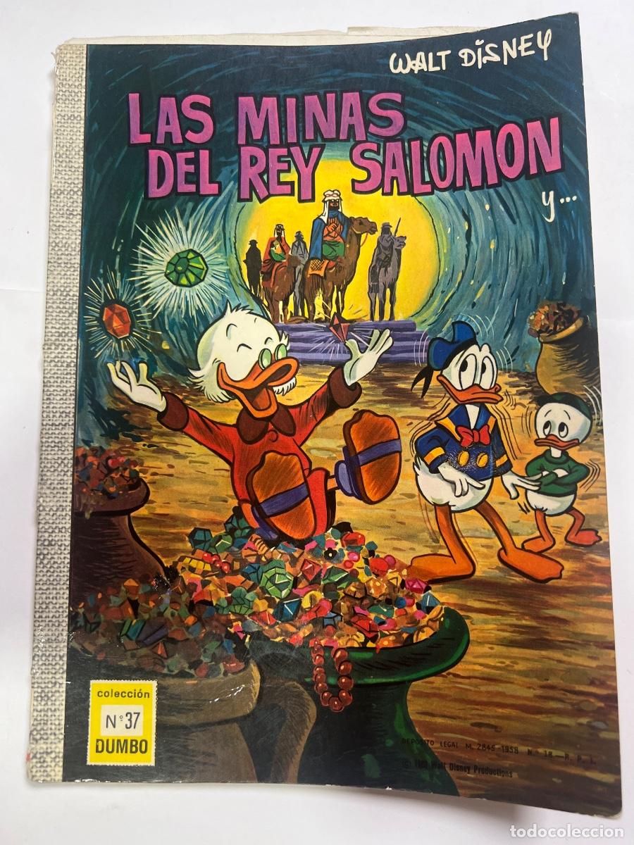 Tebeos: LAS MINAS DEL REY SALOM&Oacute;N .N&deg; 37. COLECCI&Oacute;N DUMBO. WALT DISNEY. ED: ERSA. 1958