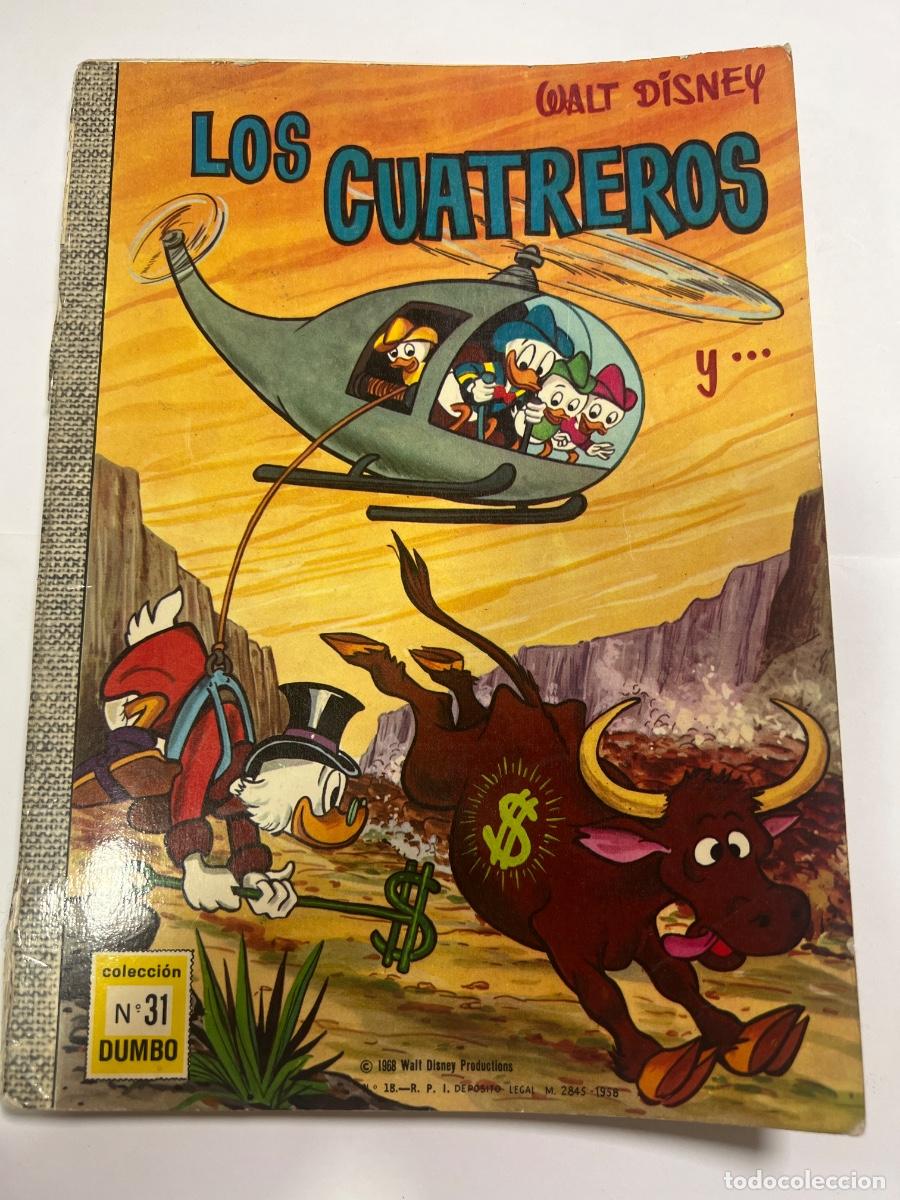 Tebeos: LOS CUATREROS. N&deg; 31. COLECCI&Oacute;N DUMBO. WALT DISNEY. ED: ERSA. 1958