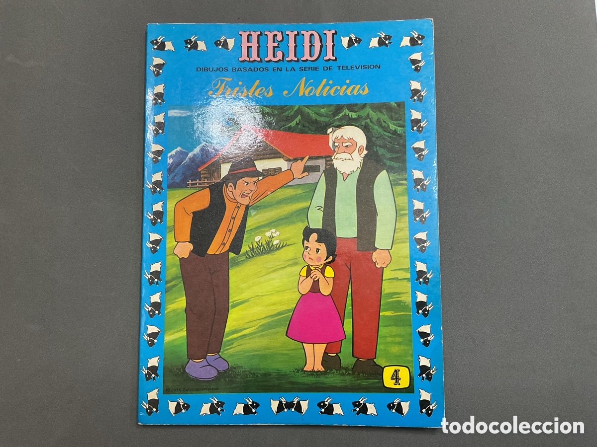 Tebeos: ANTIGUO TEBEO DE HEIDI. N&ordm;4. TRISTES NOTICIAS. EDICIONES RECREATIVAS. E.R.S.A. A&Ntilde;O 1976