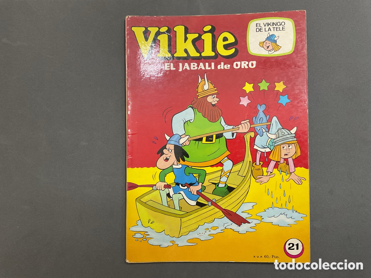 Tebeos: ANTIGUO TEBEO DE VIKIE EL VIKINGO N&ordm; 21. EL JABAL&Iacute; DE ORO. EDICIONES RECREATIVAS, 1976.