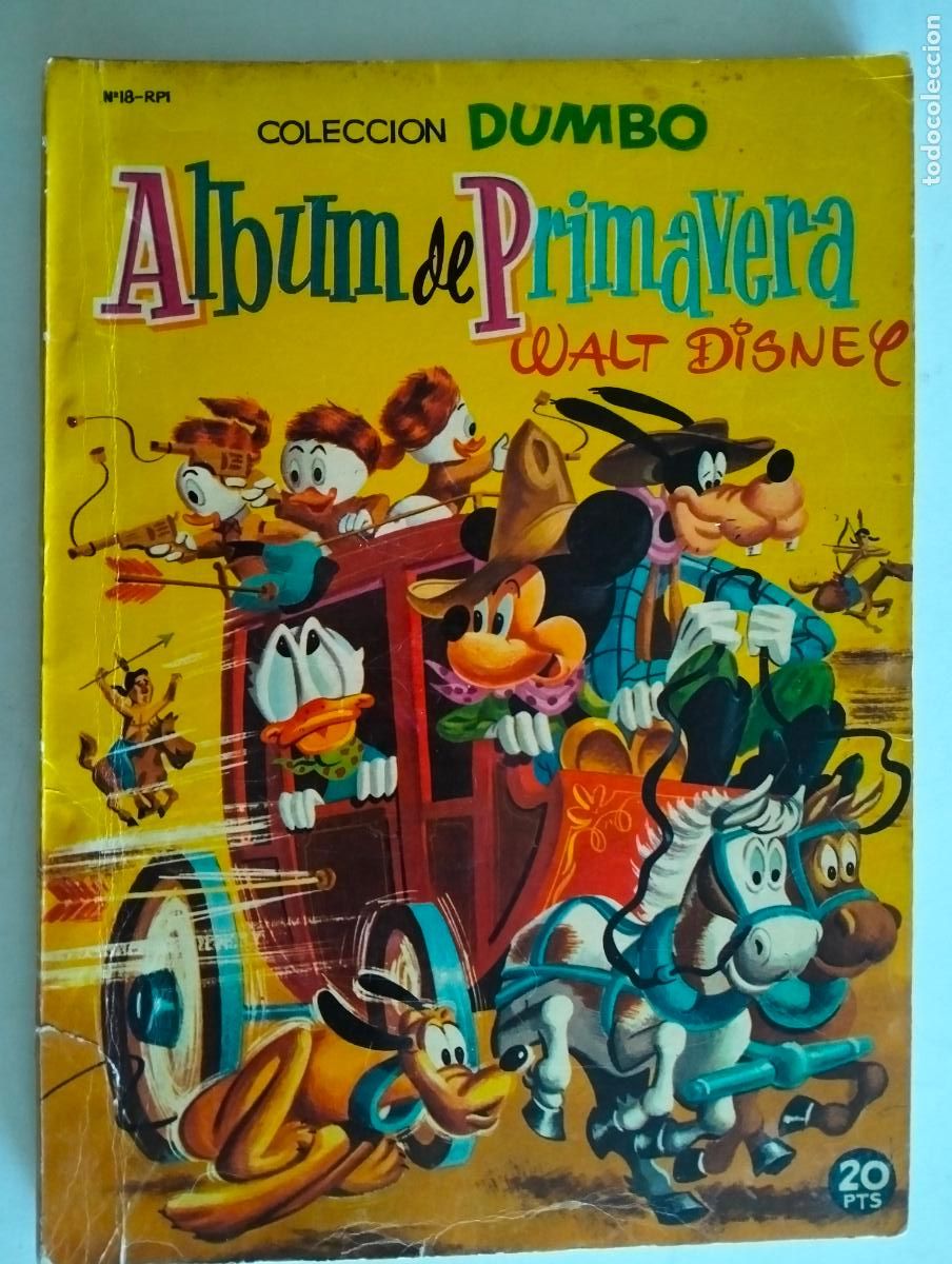 Giornalini: ALBUM DE PRIMAVERA N&ordm; 18, COLECCION DUMBO - WALT DISNEY