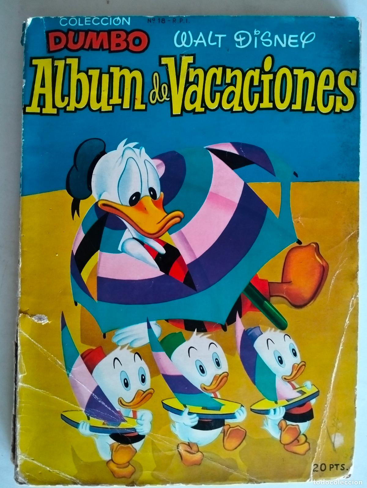 Giornalini: ALBUM DE VACACIONES, COLECCION DUMBO N&ordm; 18 - R.P.I. - WALT DISNEY