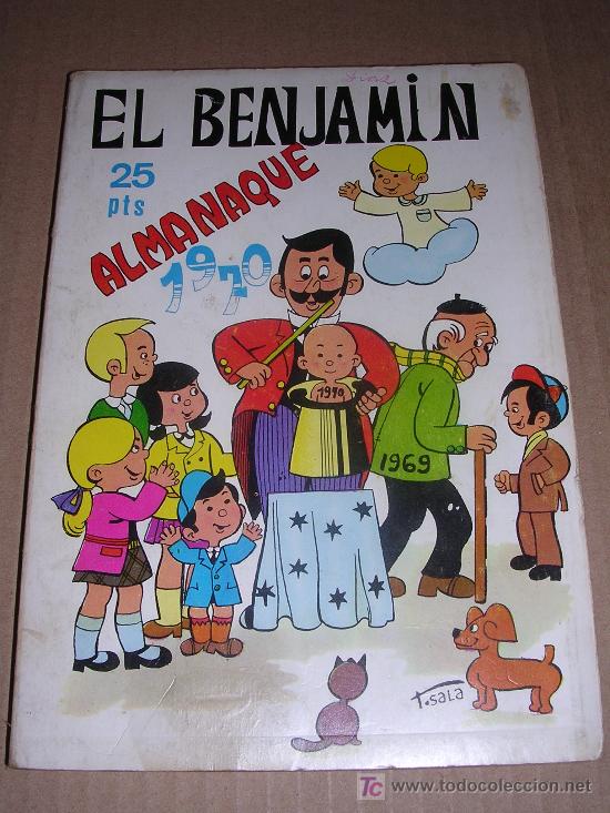 Tebeos: ALMANAQUE EL BENJAMIN 1970, PORTADA DE T-SALA - Foto 1