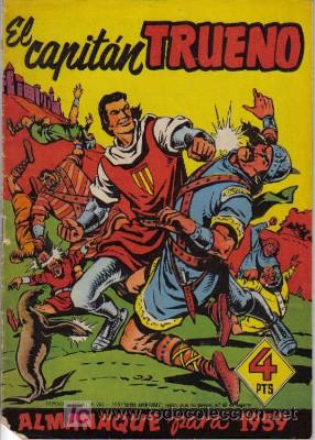 Tebeos: ALMANAQUE DE 1959 DEL CAPITAN TRUENO - Foto 1