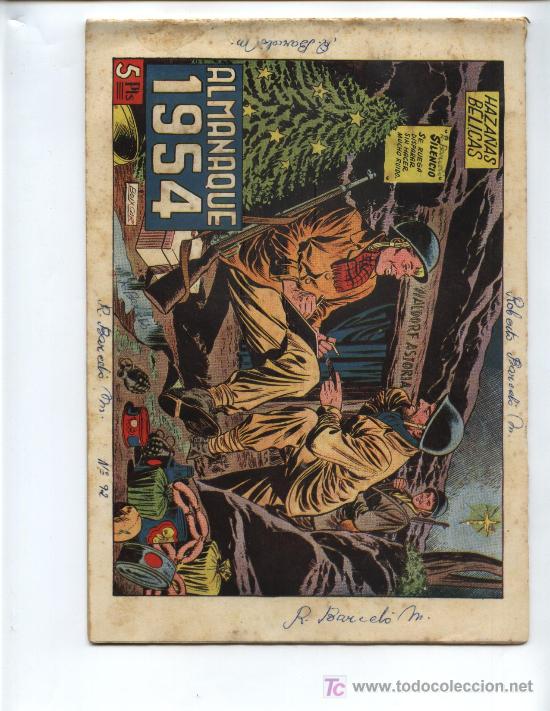Tebeos: ALMANAQUE DE HAZA&Ntilde;AS BELICAS DEL 1954 - Foto 1