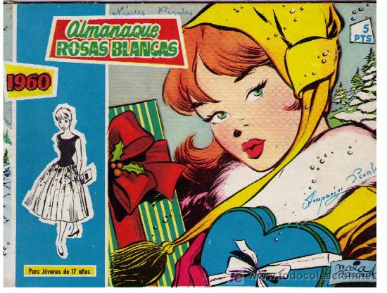 Tebeos: Rosas Blancas. Almanaque 1960 - Foto 1