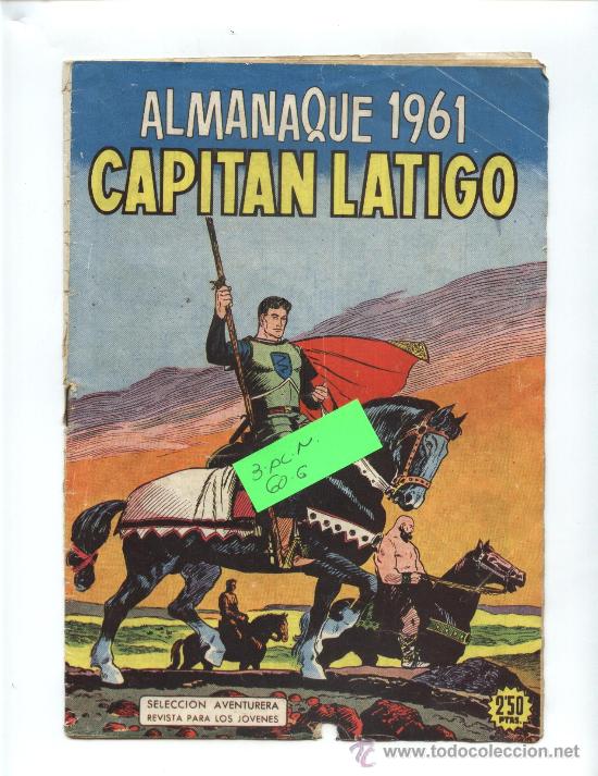 Tebeos: ALMANAQUE DEL CAPITAN LATIGO DE 1961 - Foto 1