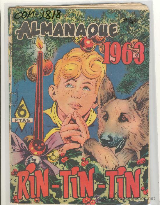 Tebeos: (COM-1818)COMIC ALMANAQUE RIN-TIN-TIN A&Ntilde;O 1963 - Foto 1