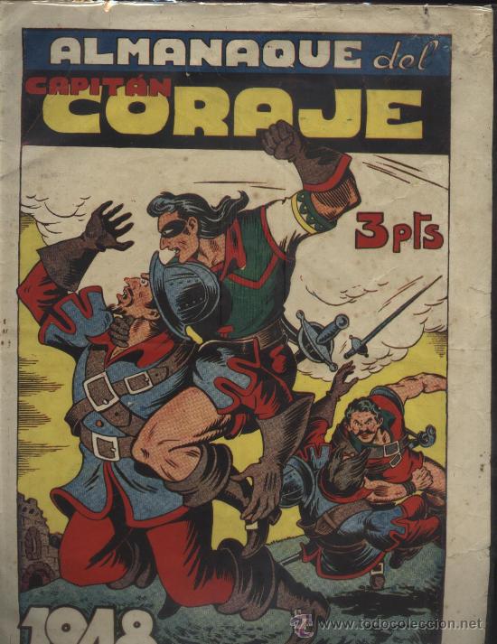 Tebeos: ALMANAQUE DEL CAPITAN CORAJE DE 1948 - Foto 1