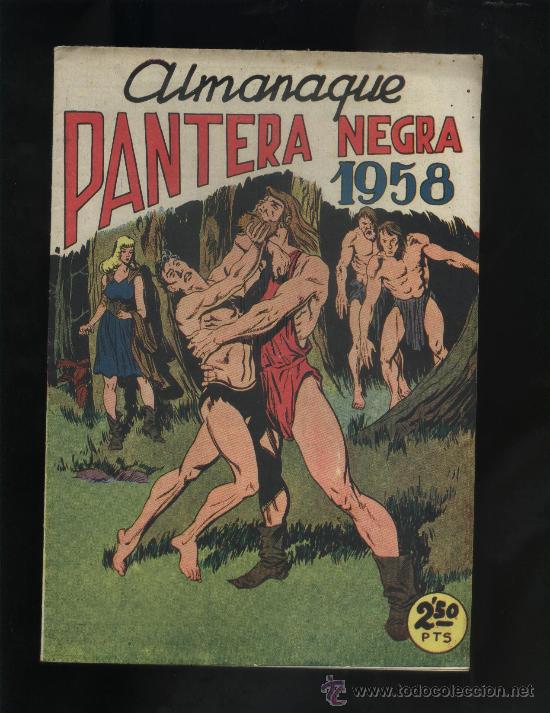 Tebeos: ALMANAQUE DE PANTERA NEGRA 1958 - Foto 1