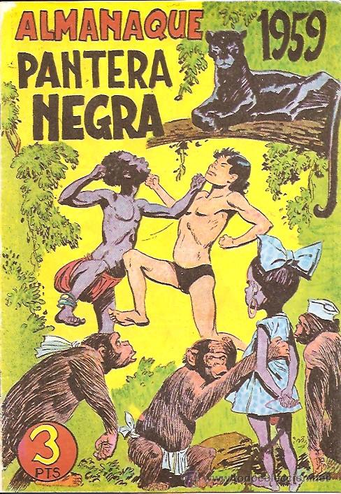 Tebeos: PANTERA NEGRA  ALMANAQUE DE 1959 EDICION FACSIMIL - Foto 1