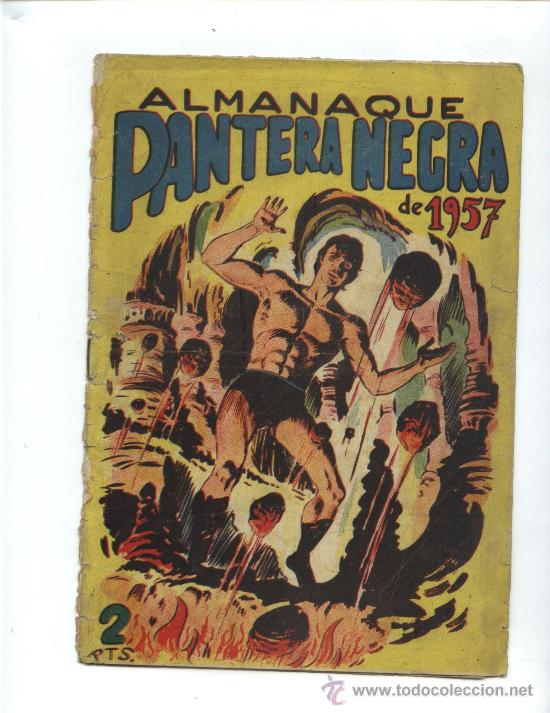 Tebeos: ALMANAQUE DE PANTERA NEGRA DE 1957 - Foto 1