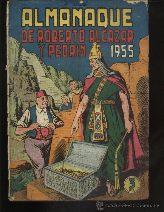 Tebeos: ALMANAQUE DE ROBERTO ALCAZAR DE 1955 - Foto 1
