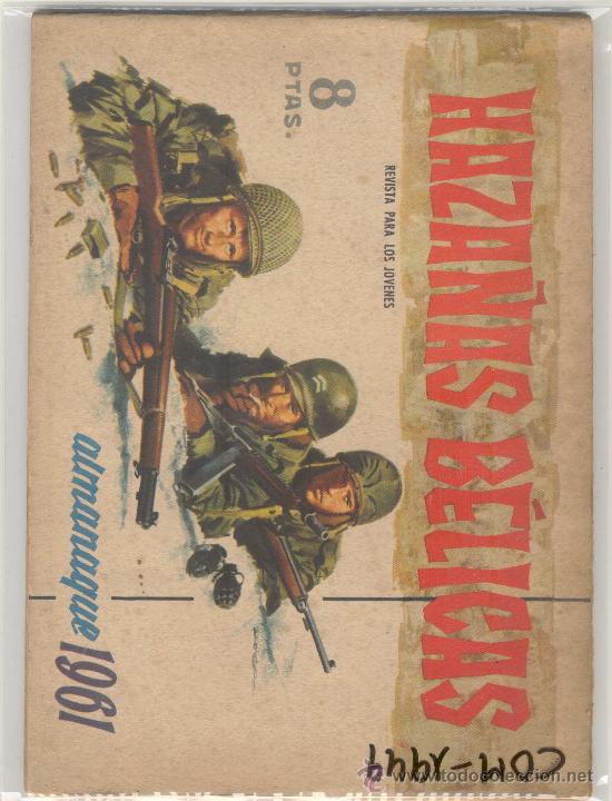 Tebeos: (COM-1949)COMIC HAZA&Ntilde;AS BELICAS ALMANAQUE 1961 - Foto 1
