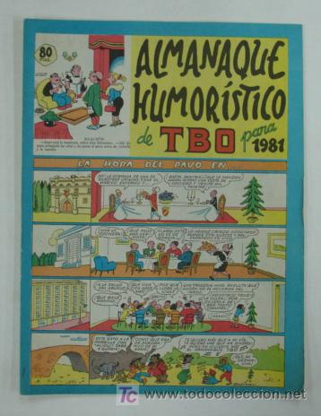 Tebeos: ALMANAQUE HUMOR&Iacute;STICO DE TBO PARA 1981. - Foto 1