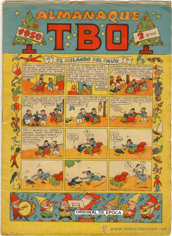 Tebeos: (COM-2028)COMIC ORIGINAL DE EPOCA TBO ALMANAQUE 1950 - Foto 1
