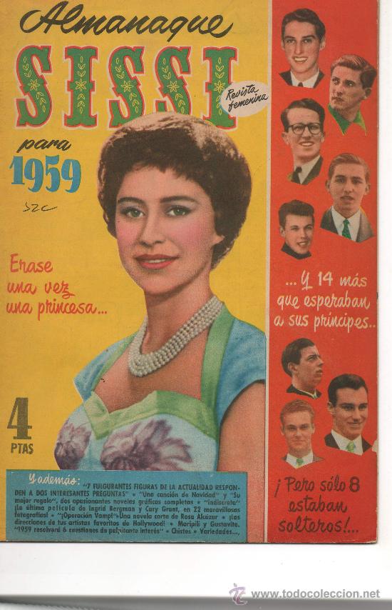 Tebeos: SISSI ALMANAQUE   PARA 1959 - Foto 1