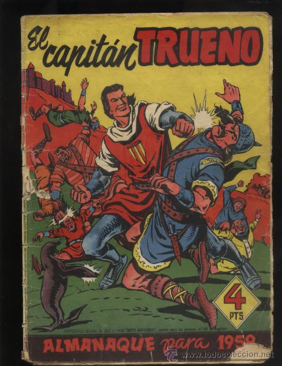Tebeos: CAPITAN TRUENO ALMANAQUE DE 1959 - Foto 1