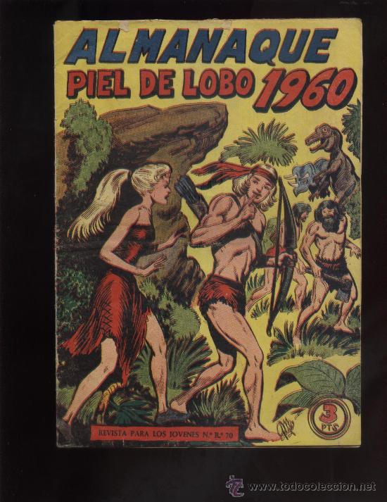 Tebeos: ALMANAQUE DE PIEL DE LOBO DE 1960 - Foto 1