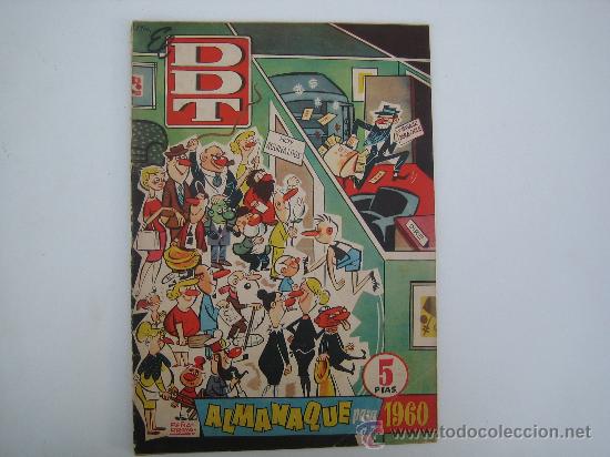 Tebeos: ALMANQUE DEL DDT PARA 1960. ORIGINAL - Foto 1
