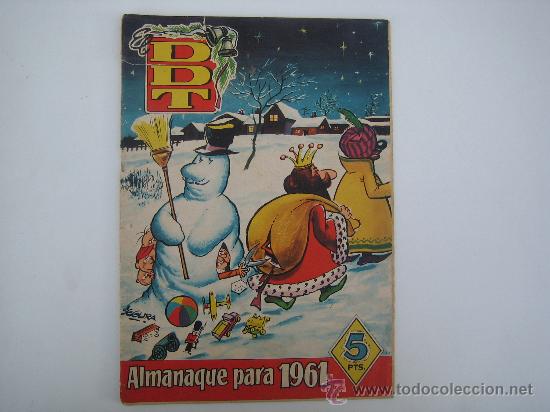 Tebeos: ALMANQUE DEL DDT PARA 1960. ORIGINAL - Foto 1