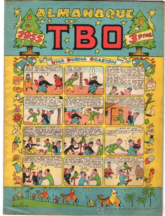 Tebeos: TBO - ALMANAQUE PARA 1955. - Foto 1