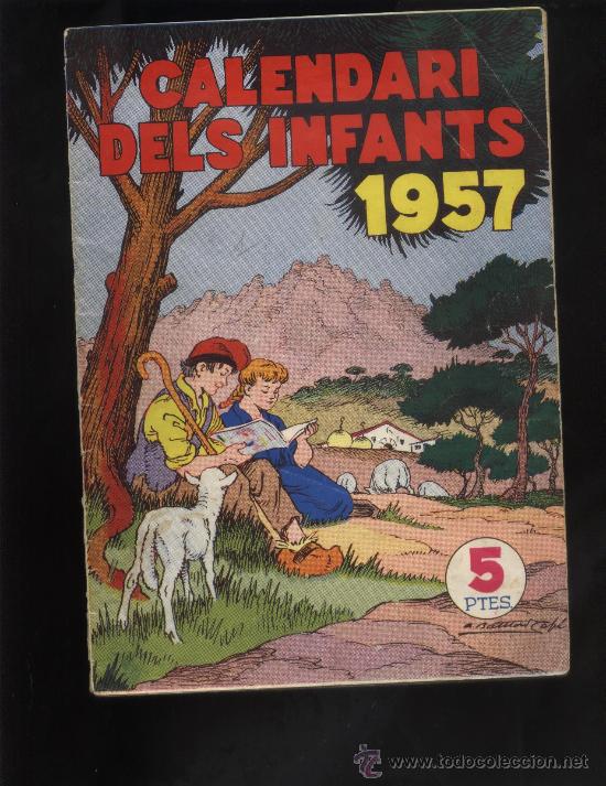 Tebeos: CALENDARI DELS INFANTS  DEL 1957 - Foto 1